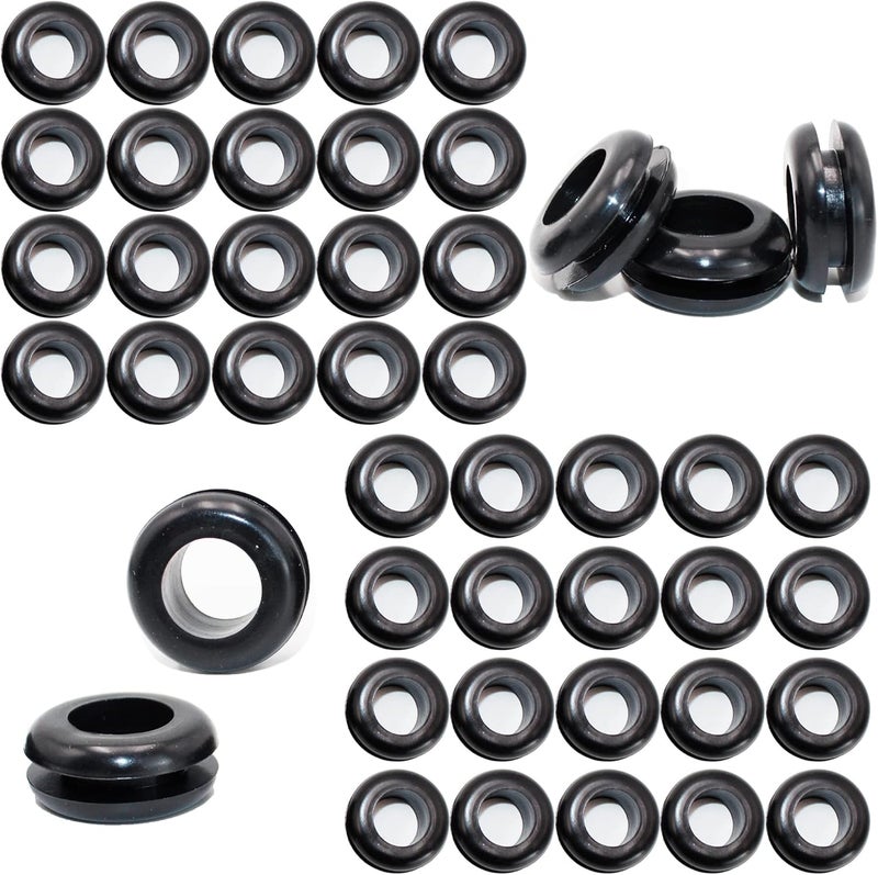 EASYEAH Store Rubber Grommets for Wiring 9/16 Inch Panel Hole 1/2 in ID Firewall Grommet Automotive, Eyelet Ring Gasket Hole Grommets for Metal Electric Box, Wires Cables Hoses Protection, 45 Pcs, 12x15 mm - Image 1